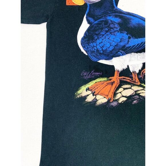 Seaworld San Diego Puffin Bird T-Shirt Black Animals California Tourist - Picture 4 of 9